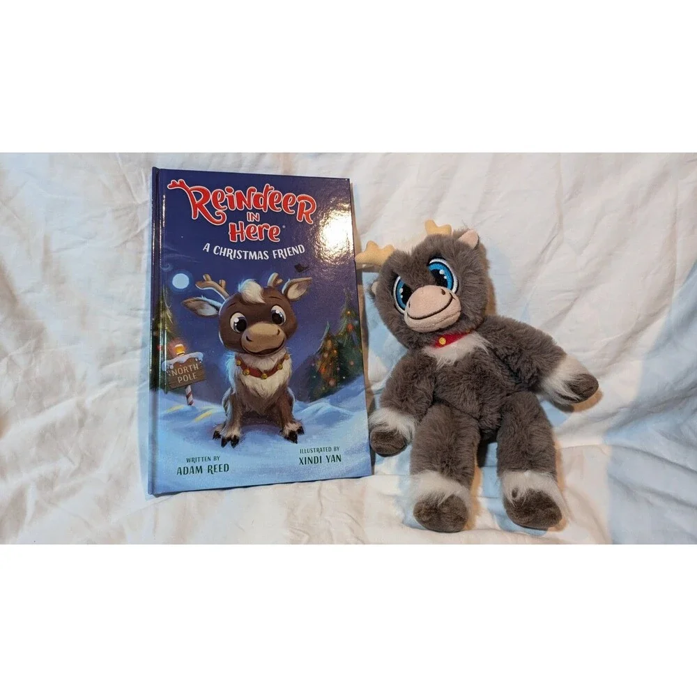 Reindeer in Here A Christmas Friend w/HC Book & Plush Gift Set ~Target Exclusive